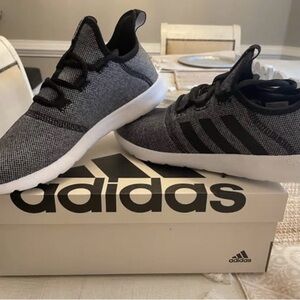 adidas Cloudfoam Pure 2.0 Black and White Running Shoes
